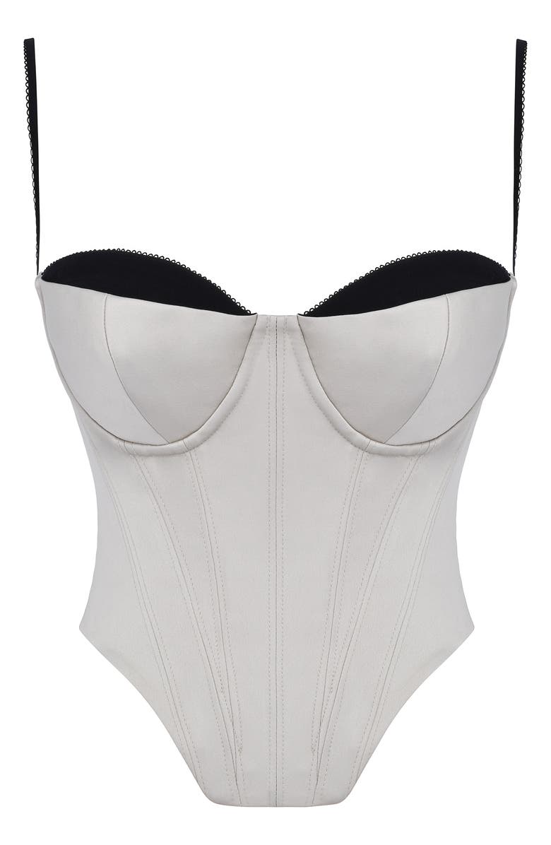 HOUSE OF CB Luette Satin Corset, Alternate, color, 