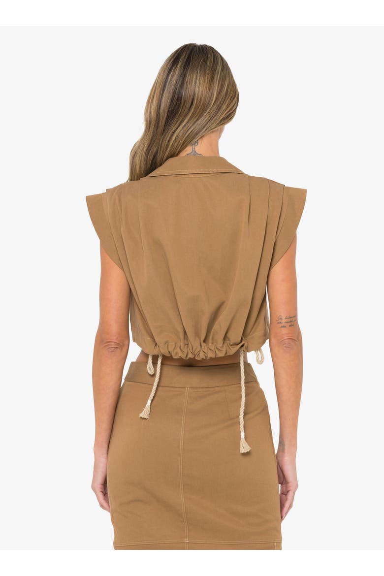 Preen Top, Alternate, color, Caramel
