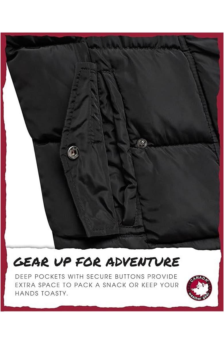 CANADA WEATHER GEAR Girls' Quilted Heavyweight Winter Coat, Alternate, color, 