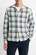 Vince Plaid Long Sleeve Hemp & Cotton Flannel Camp Shirt