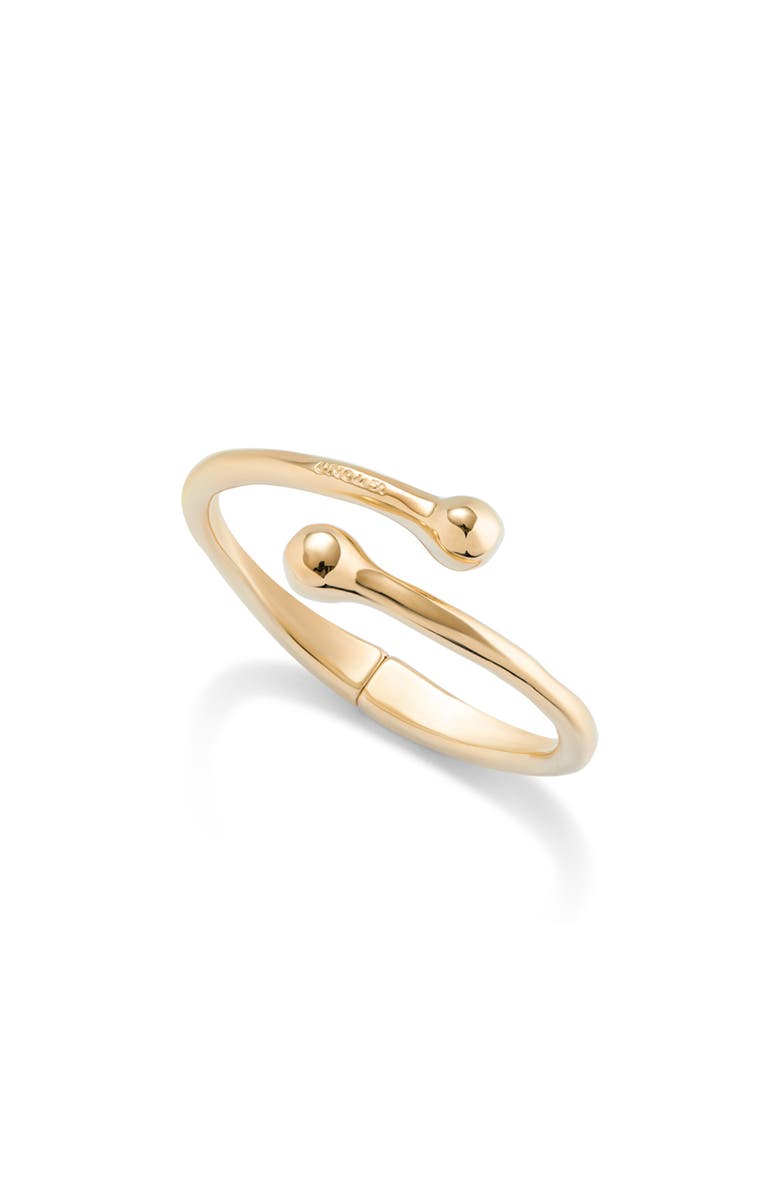 UNODE50 Rigid Bangle with Inner Spring, Alternate, color, Gold