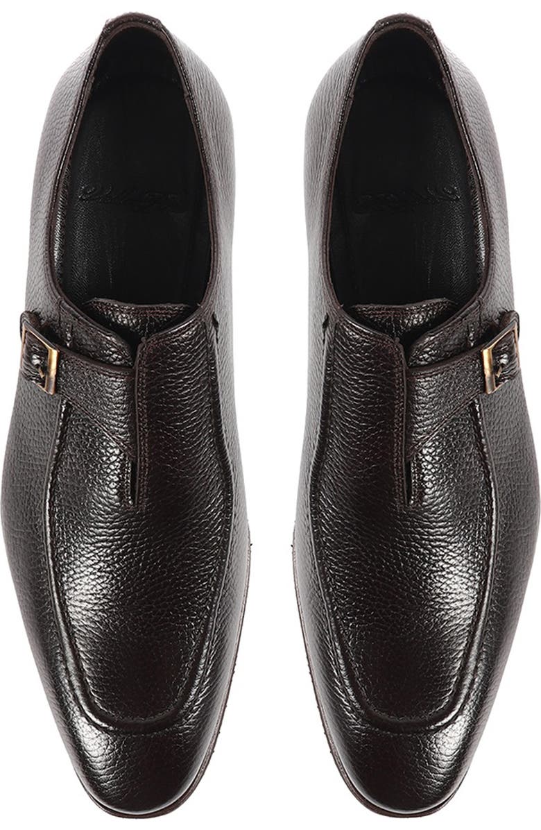 VELLAPAIS Voyage Apron Toe Loafer, Alternate, color, Dark Brown