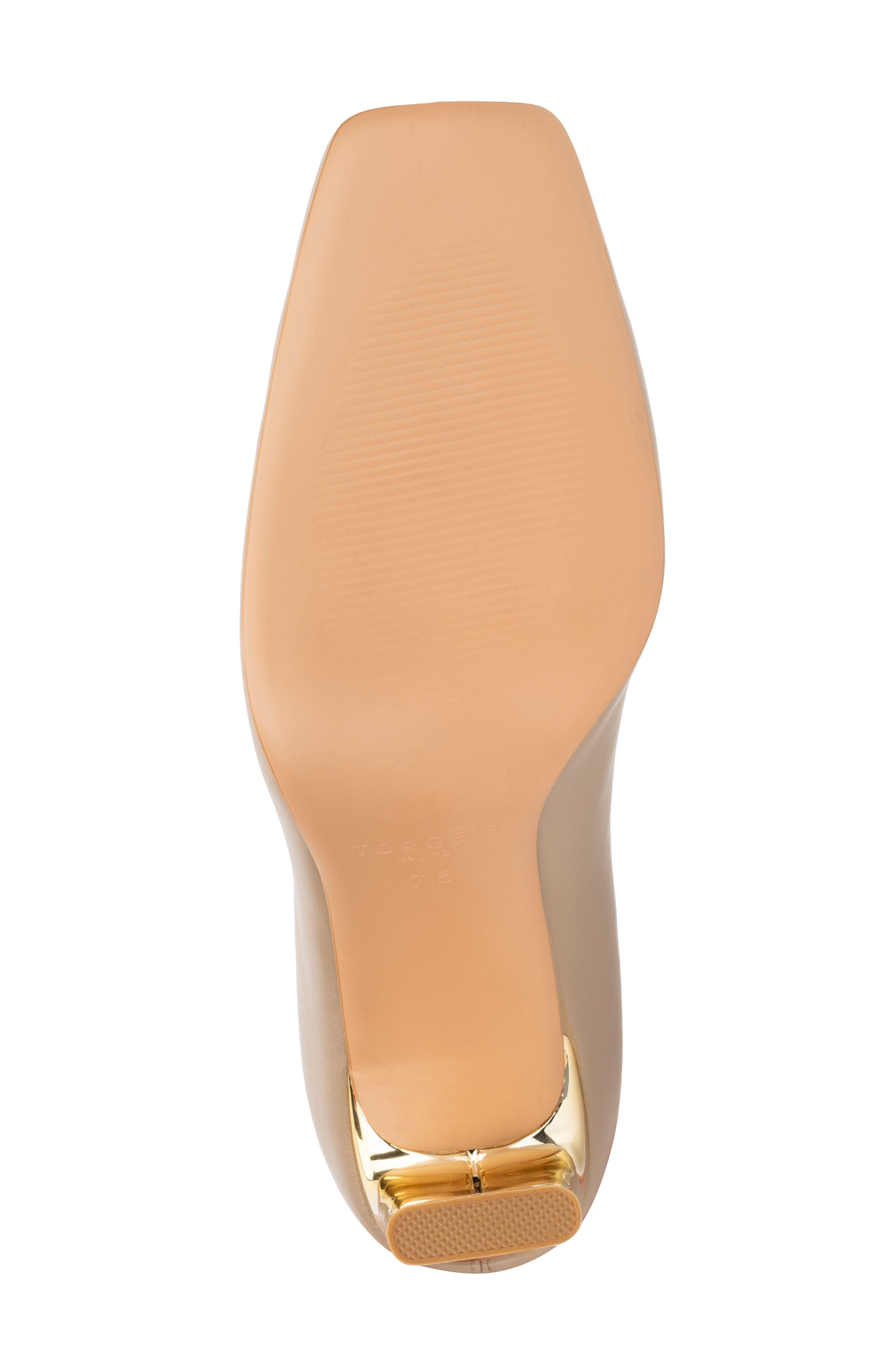 TORGEIS Chiara Square Toe Bootie, Alternate, color, Natural