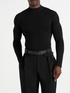 Manière De Voir KW003 Fitted High Neck Wool Jumper