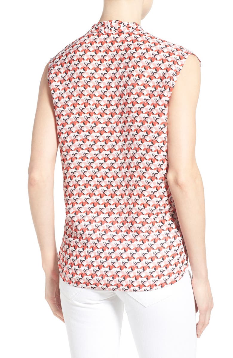 Halogen<sup>®</sup> Pleat V-Neck Shell, Alternate, color,