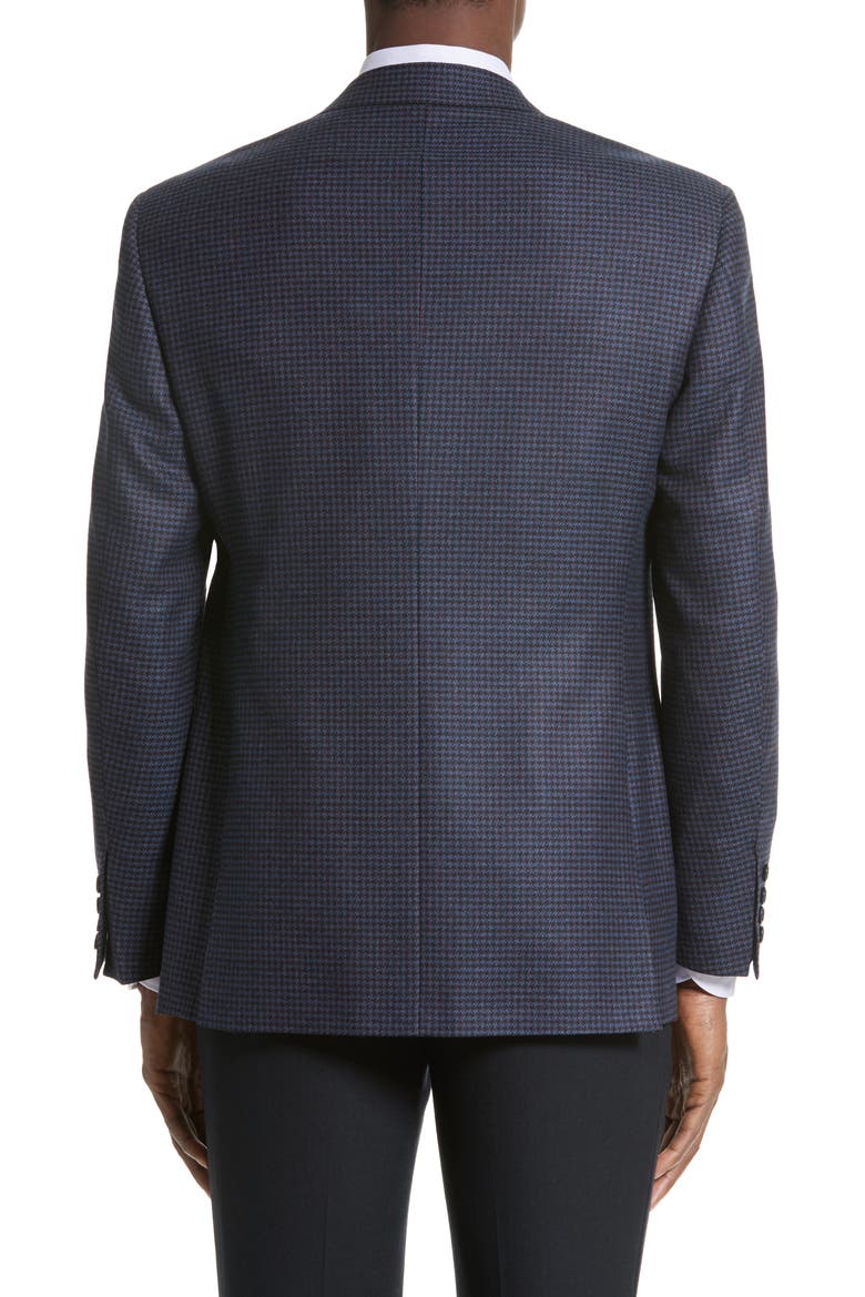 Classic Fit Houndstooth Wool Sport Coat, Alternate, color, BLUE