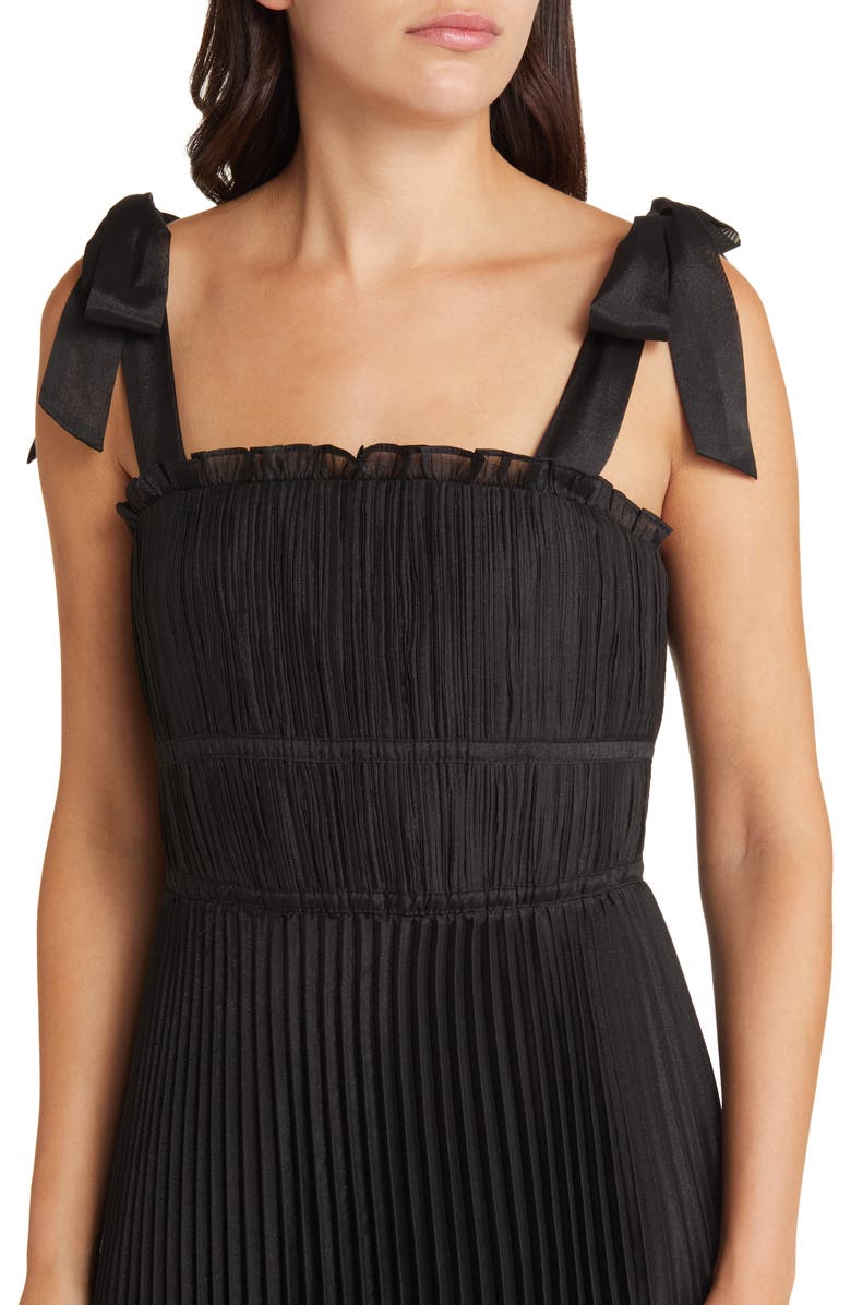 Adelyn Rae Bianca Pleated Organza Midi Dress, Alternate, color,
