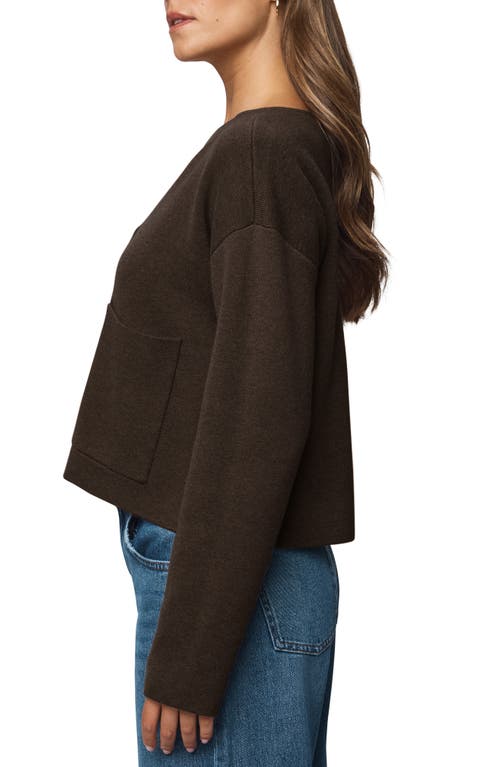 Splendid Libby Crop Cardigan In Brown