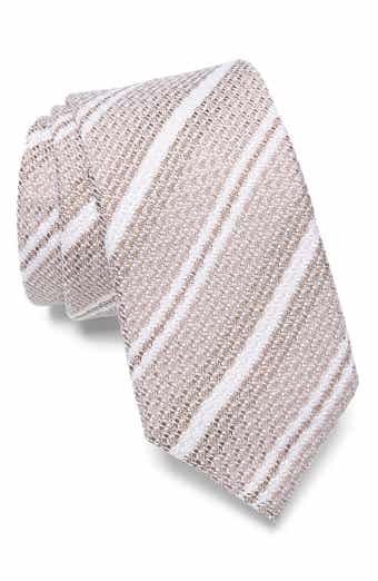 Textured Stripe Silk Tie