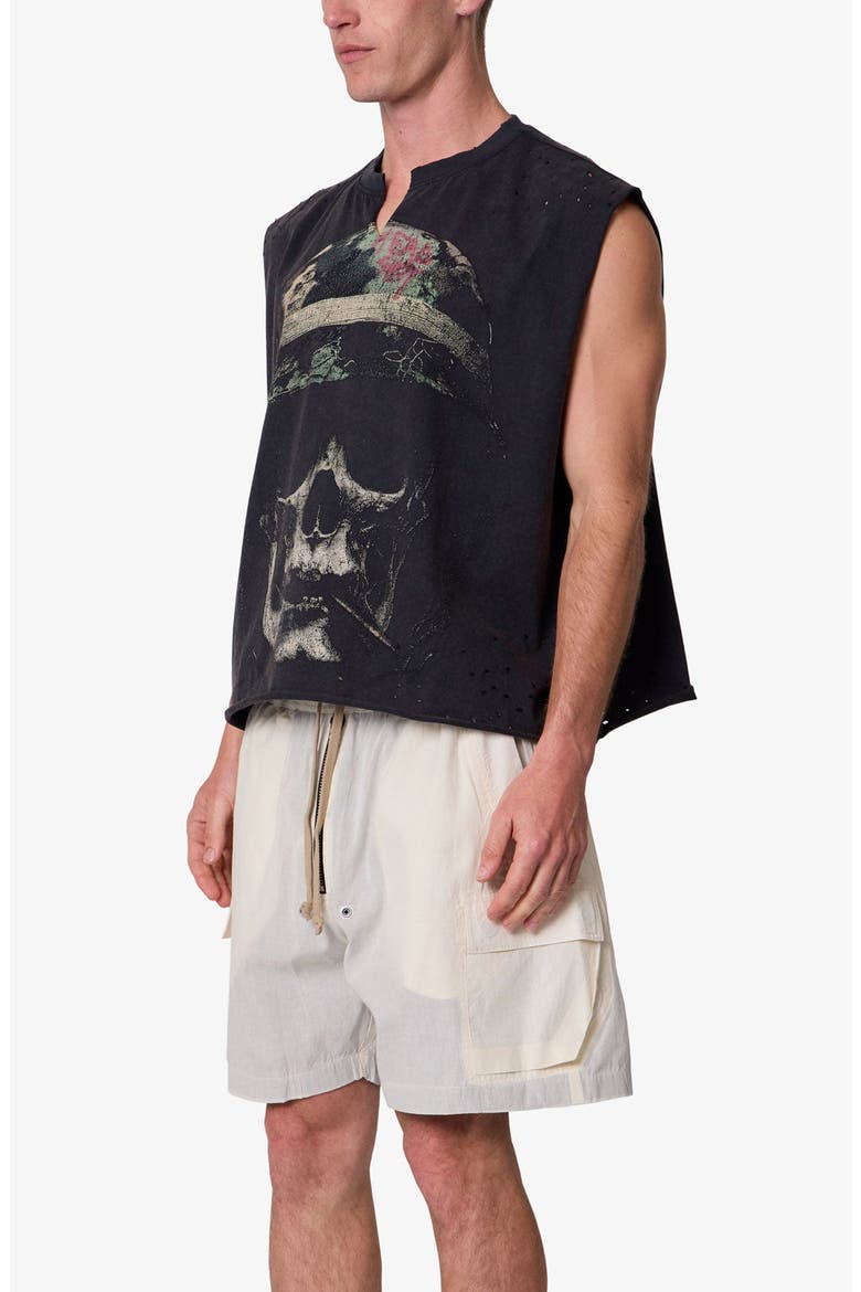 Head Shot Graphic Tank, Alternate, color, WASHED BLACK