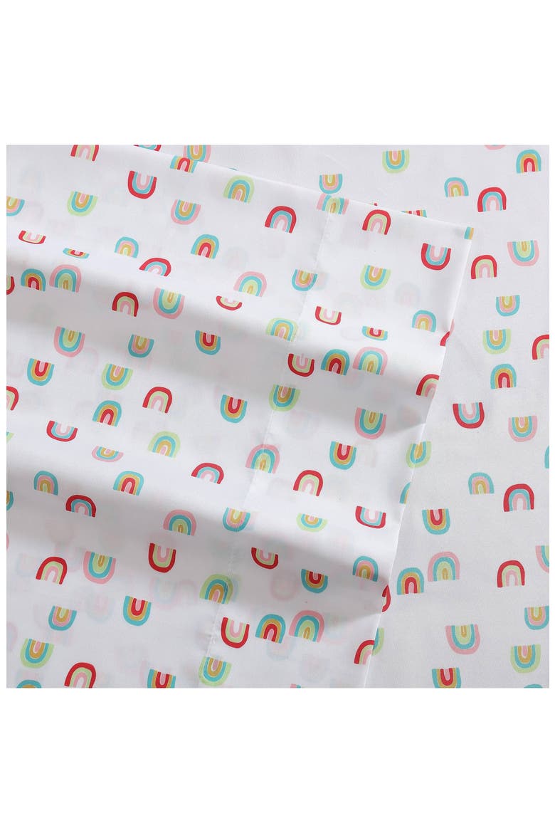 Sunnyvale Rainbow Sheet Set, Alternate, color, WHITE