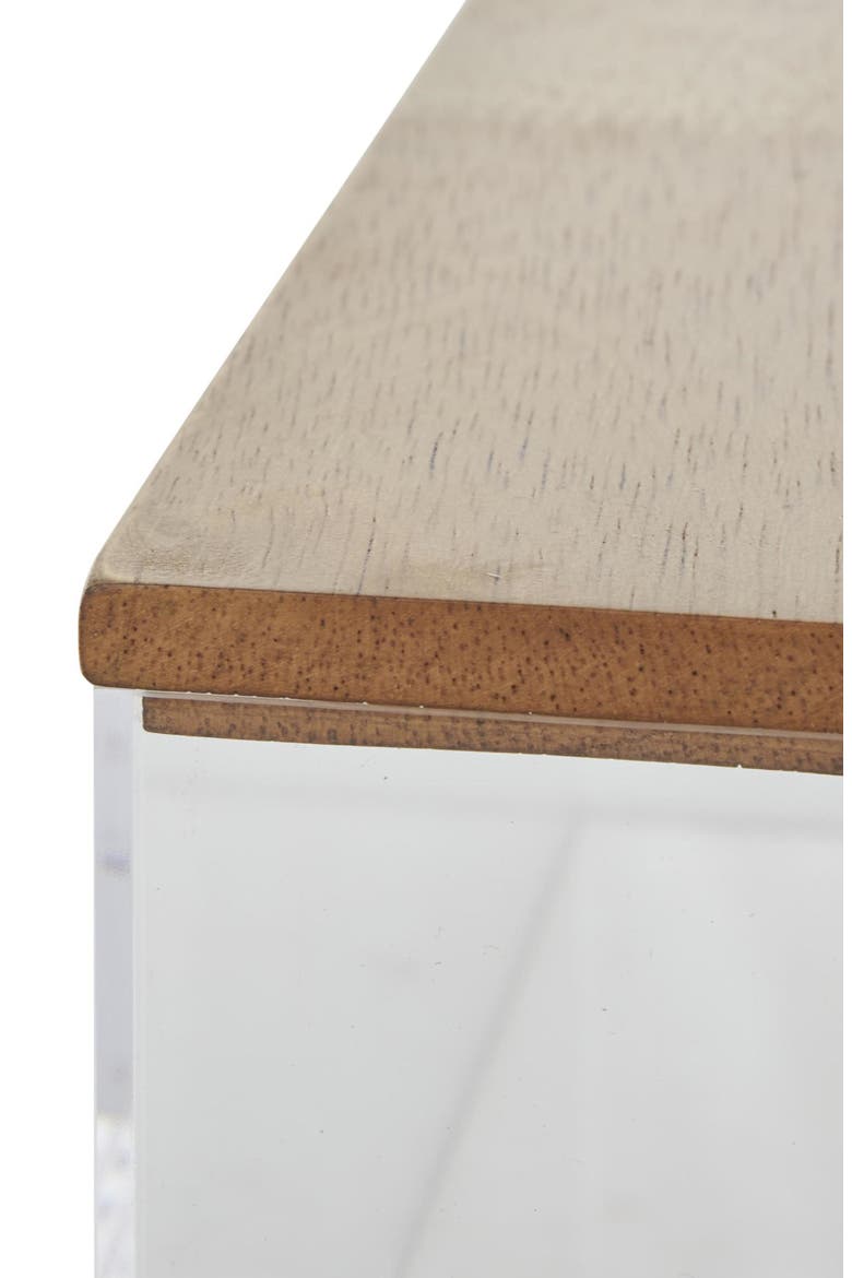 Set of 2 Clear Keepsake Boxes, Alternate, color, CLEAR