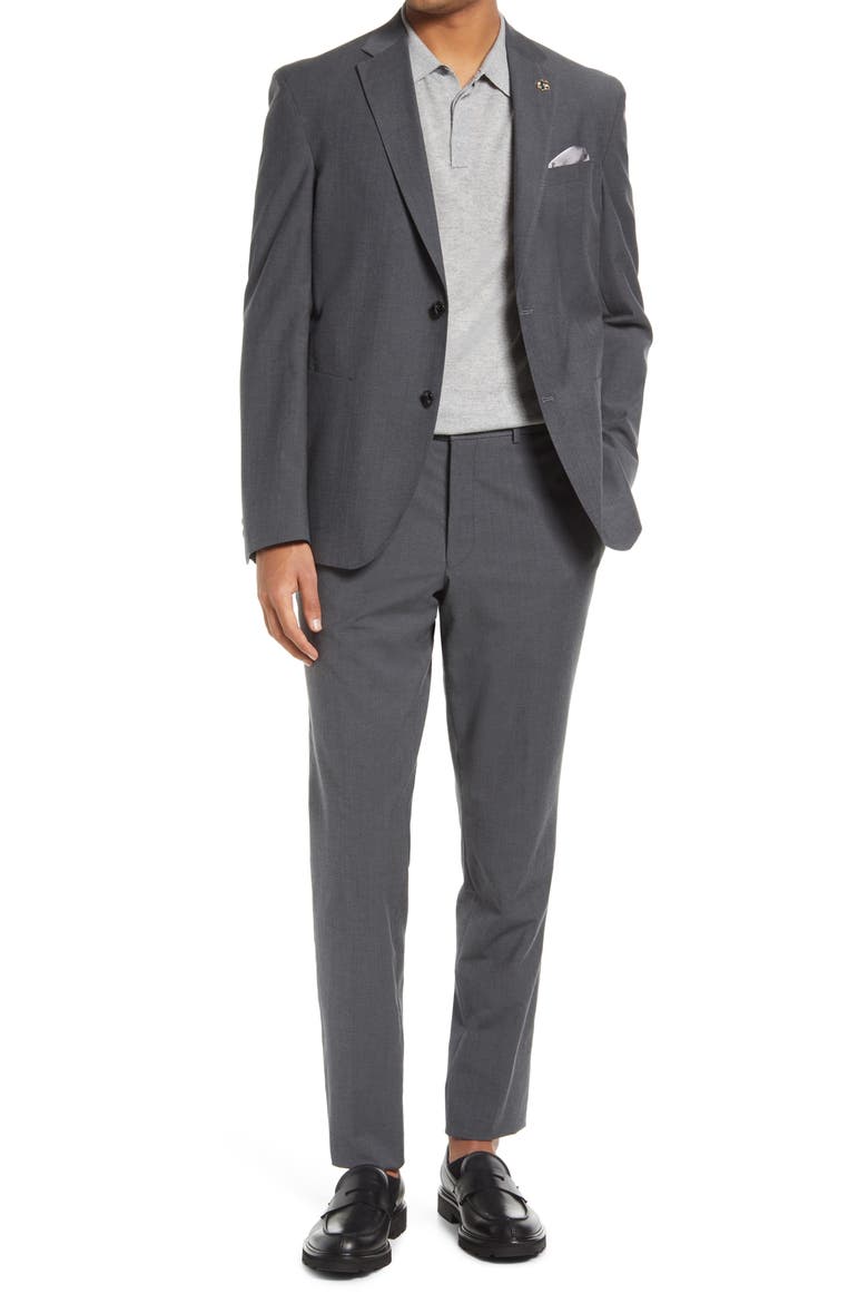 Tampa Soft Constructed Suit, Main, color, GREY
