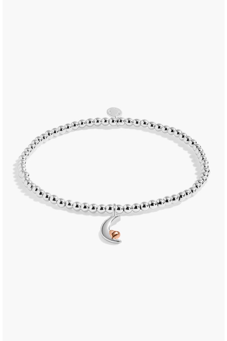 A Little 'Love You To The Moon & Back' Bracelet, Alternate, color, Metallic Silver