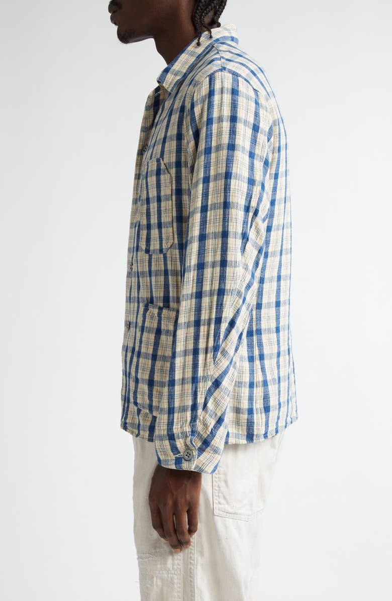 Double RL Indio Plaid Twill Shirt Jacket, Alternate, color, Rl-749 Indigo Plaid Multi