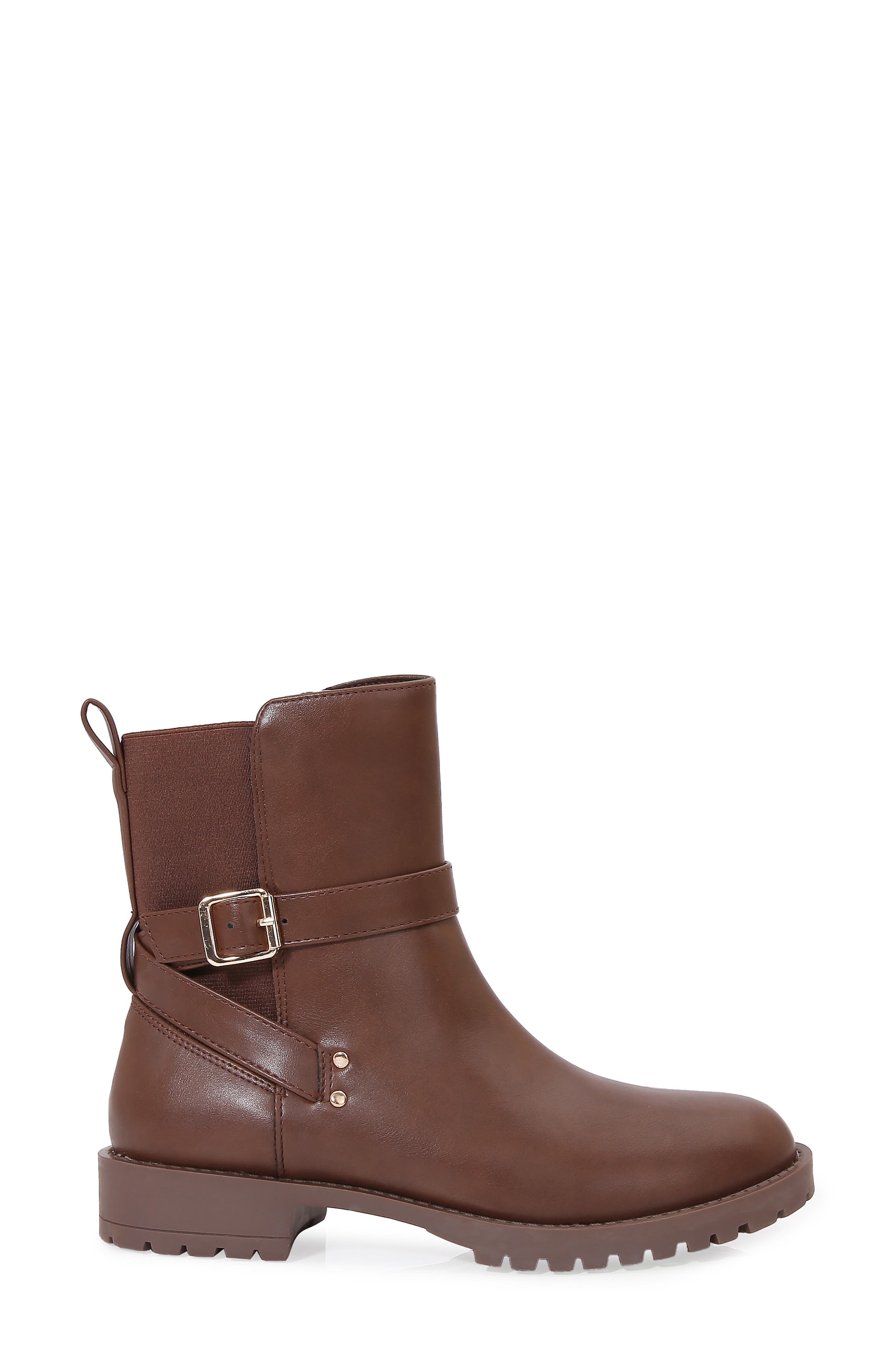 Lug Sole Bootie, Alternate, color, BROWN