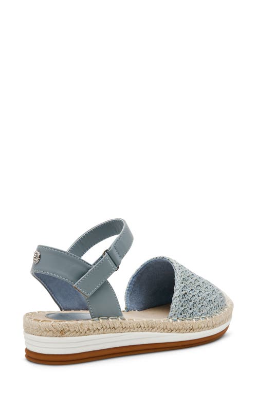 Anne Klein Jordanna Espadrille Sandal In Sky Blue Raffia