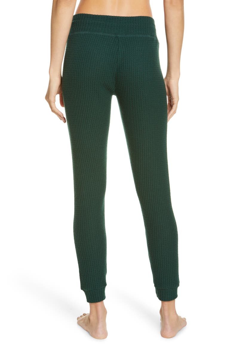 Living Easy Thermal Knit Sweatpants, Alternate, color, FOREST GREEN