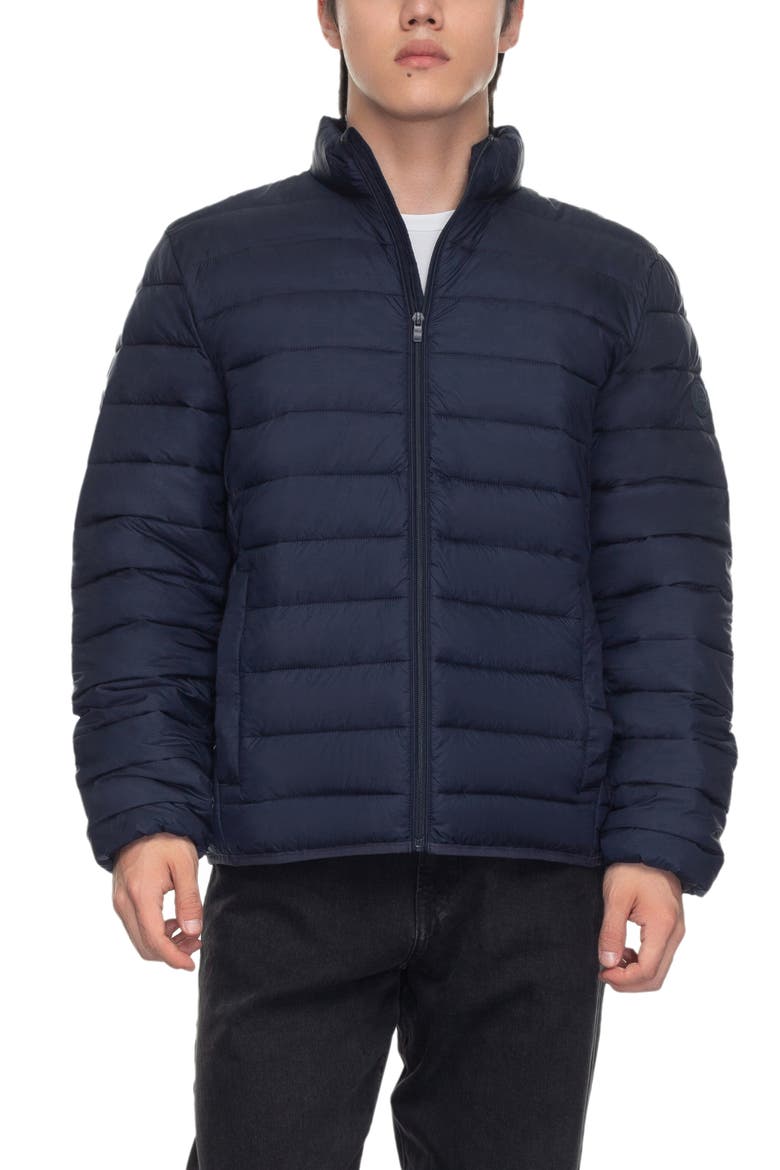 Lightweight Packable Puffer Jacket, Main, color, Navy