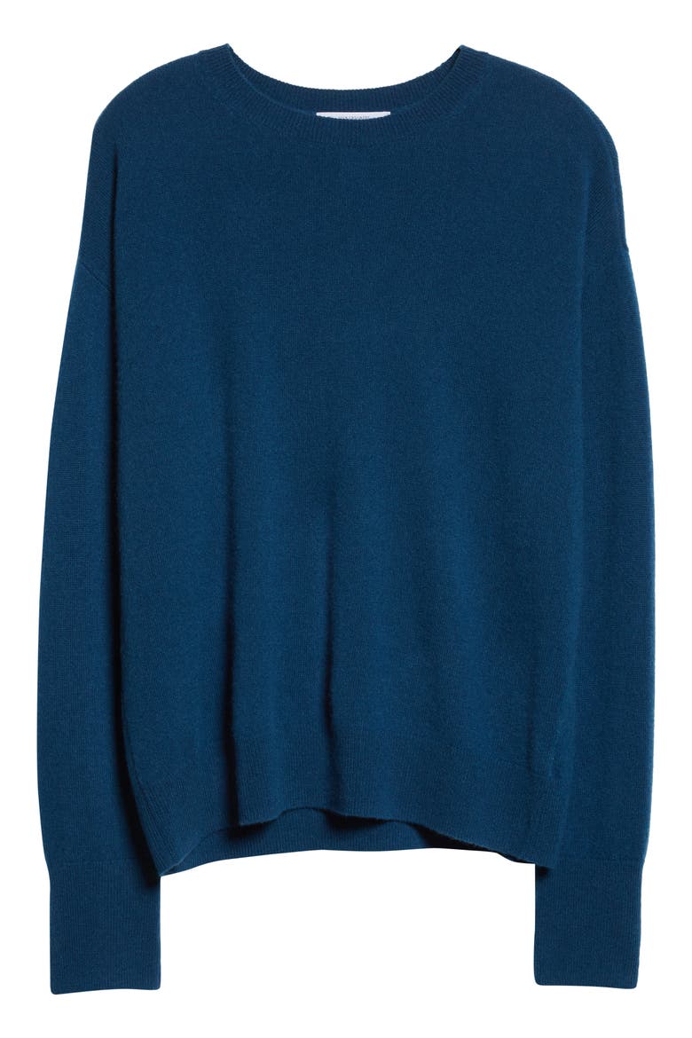 Cashmere Crewneck Pullover, Alternate, color, BLUE LEGION