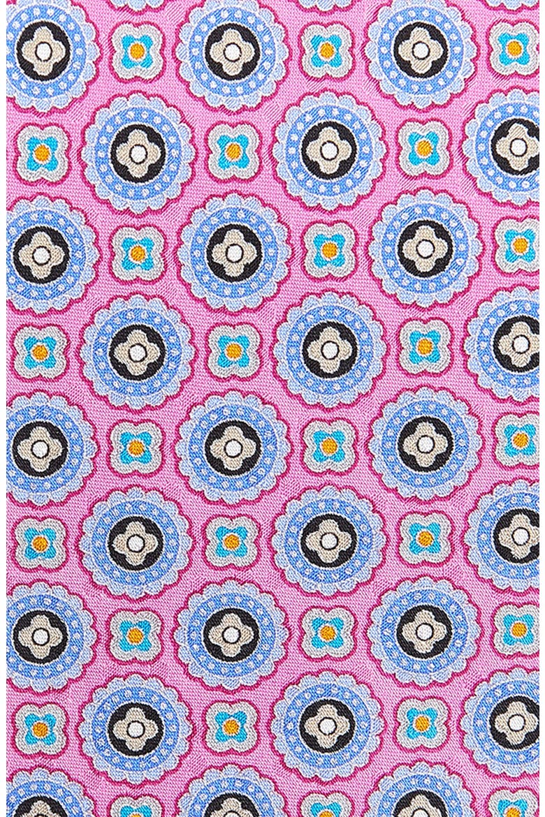Jacquard Silk Tie, Alternate, color, PINK