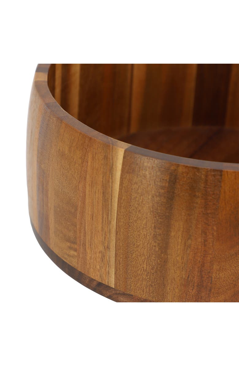 Megachef 9.75 Inch Large Acacia Wood Salad Bowl, Alternate, color, Acacia