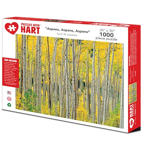 Aspens, Aspens, Aspens 1000 Piece Puzzle by OW Lawrence