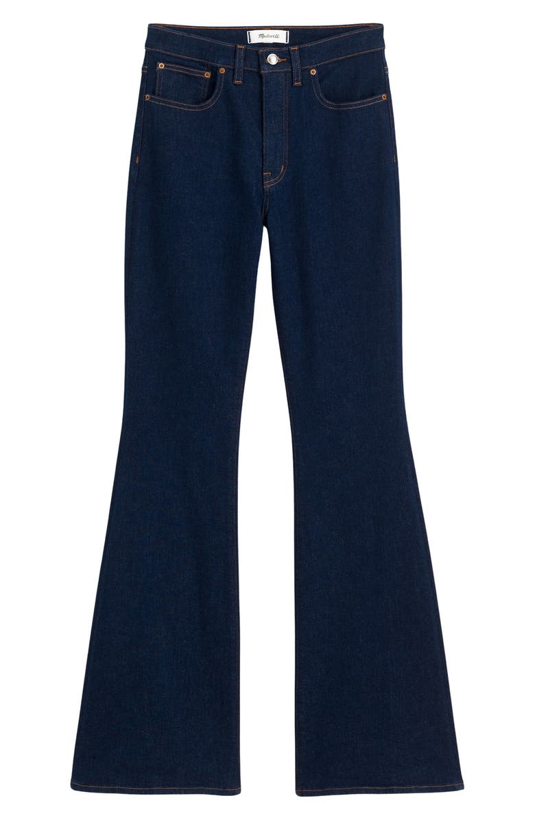 Madewell The Stretch Flare Jeans, Alternate, color, Rinse Wash