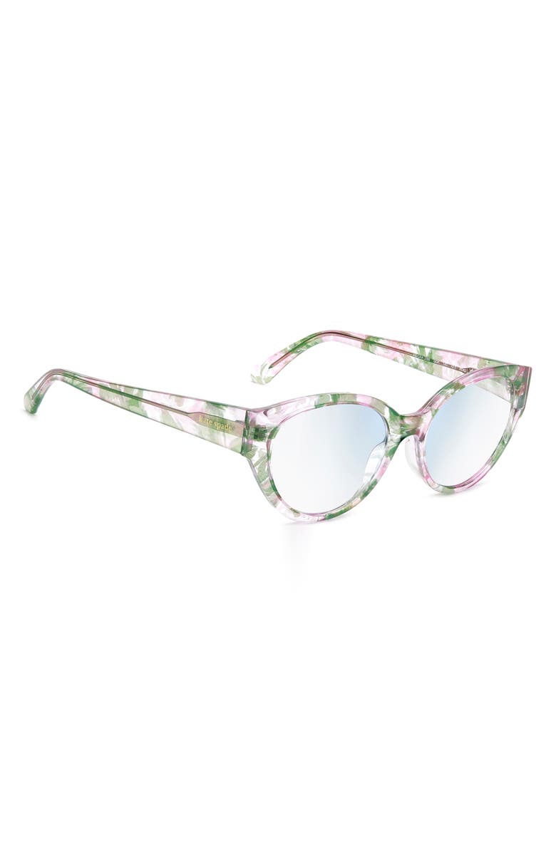 Kate Spade New York 53mm Reading Glasses, Alternate, color, Crystal Pattern/ Blue As