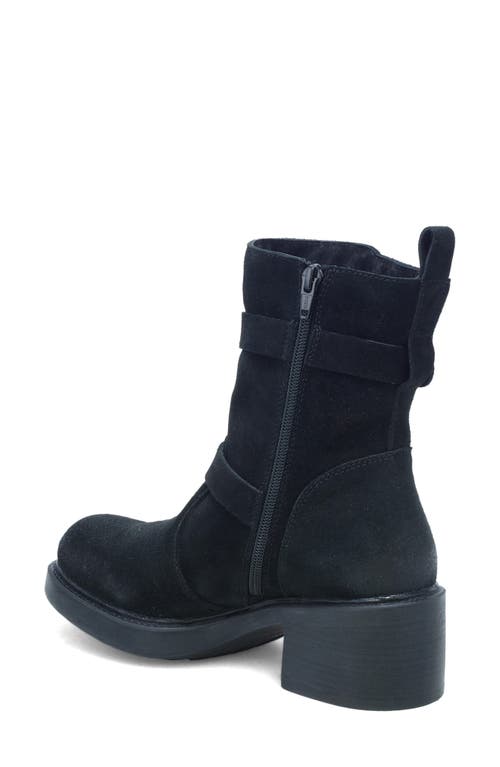 Miz Mooz Bethani Moto Bootie In Black Suede