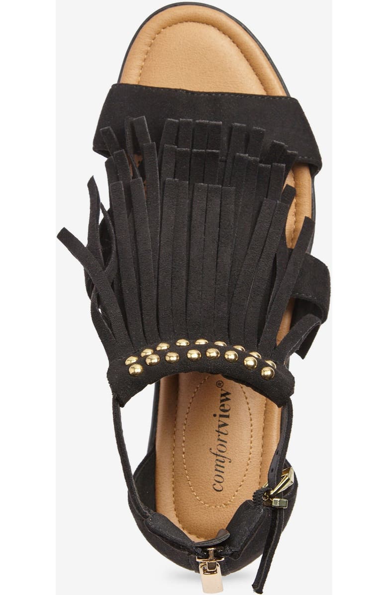 Comfortview The Carmella Sandal, Alternate, color, Black