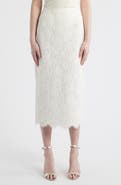 LoveShackFancy Ilse Lace Midi Skirt