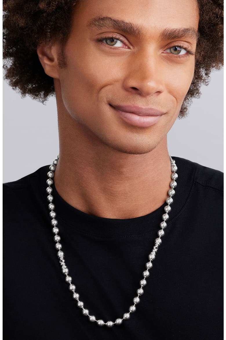 Sterling Silver 8mm Ball Chain Necklace, Alternate, color, SILVER