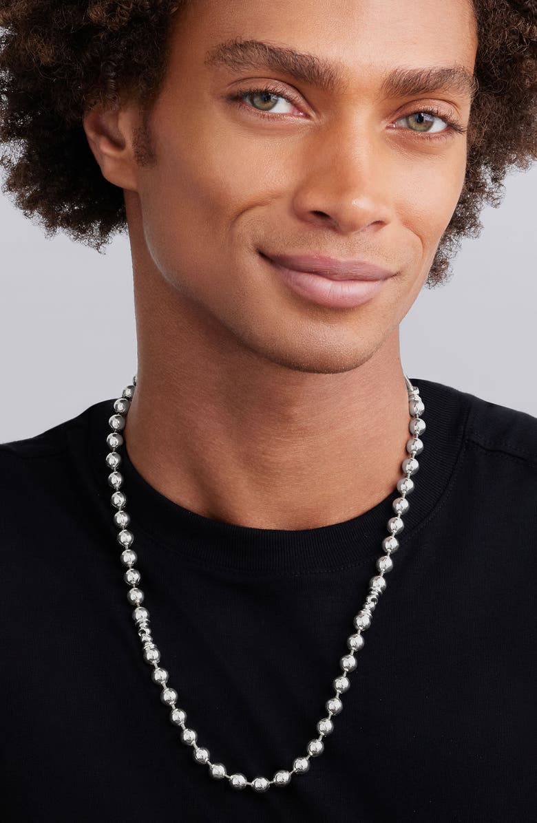 LAGOS Sterling Silver 8mm Ball Chain Necklace, Alternate, color, Silver