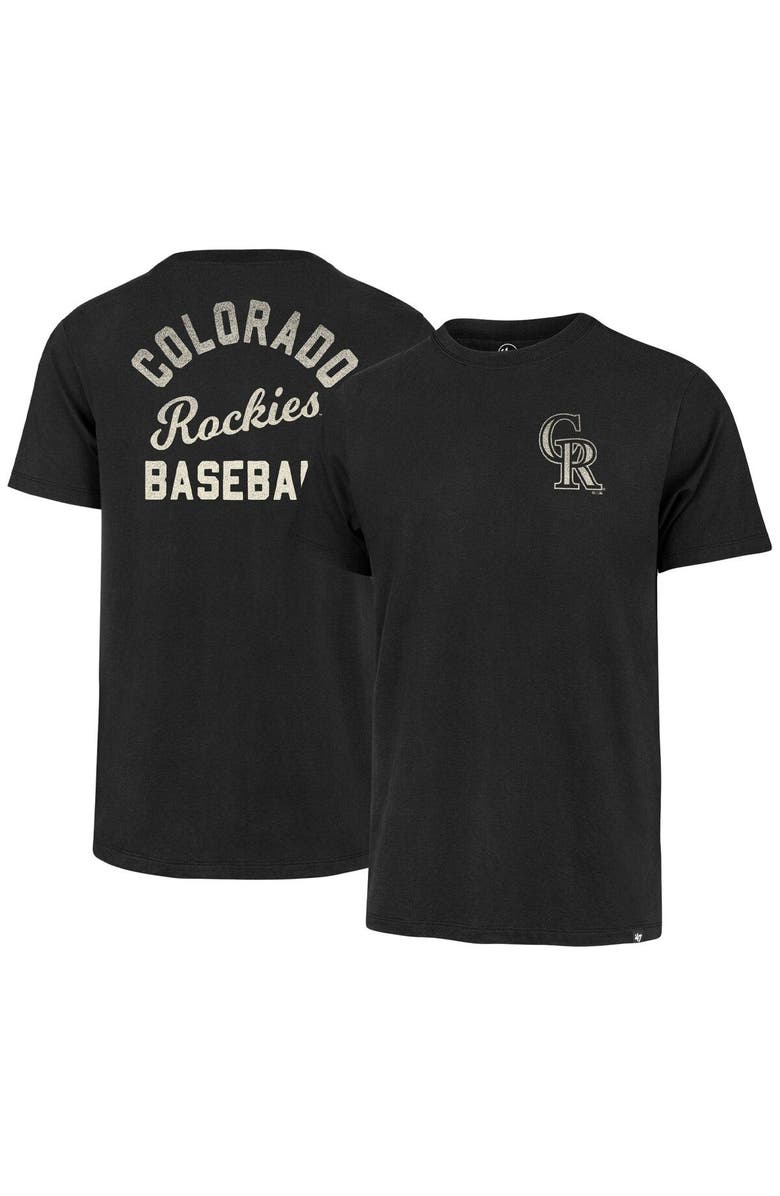 '47 Men's '47  Black Colorado Rockies Turn Back Franklin T-Shirt, Main, color, 