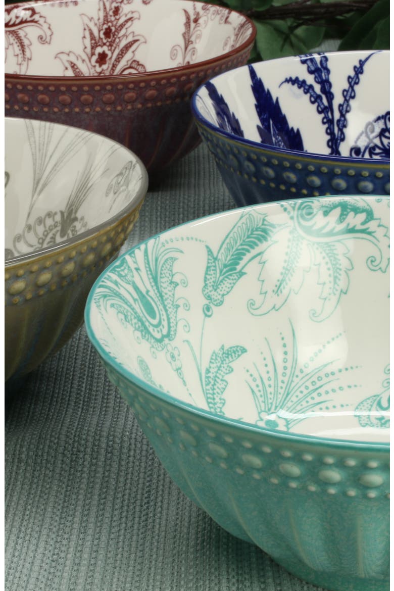 Sonata 4-Piece Assorted Ceramic Bowl Set, Alternate, color, MULTI
