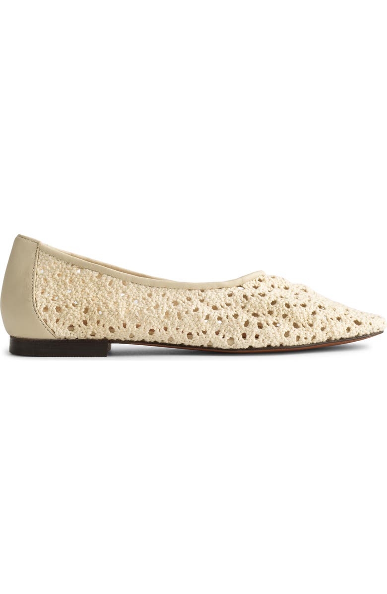 Madewell The Mylie Crochet Glove Flat, Main, color, Vintage Khaki