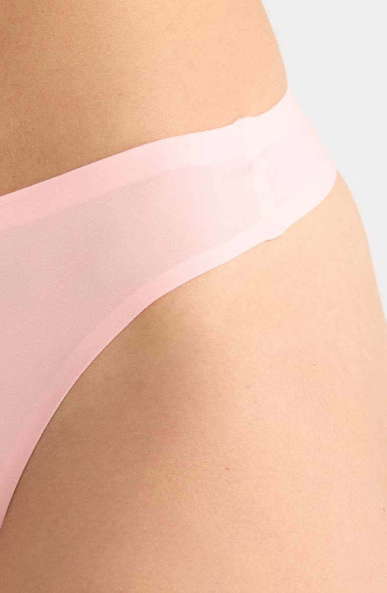 Chantelle Lingerie Soft Stretch Thong, Alternate, color, Fluor Pink