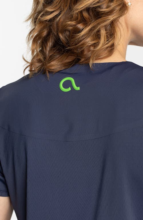 Avi Rally Pickleball Short Sleeve In Sapphire Blue