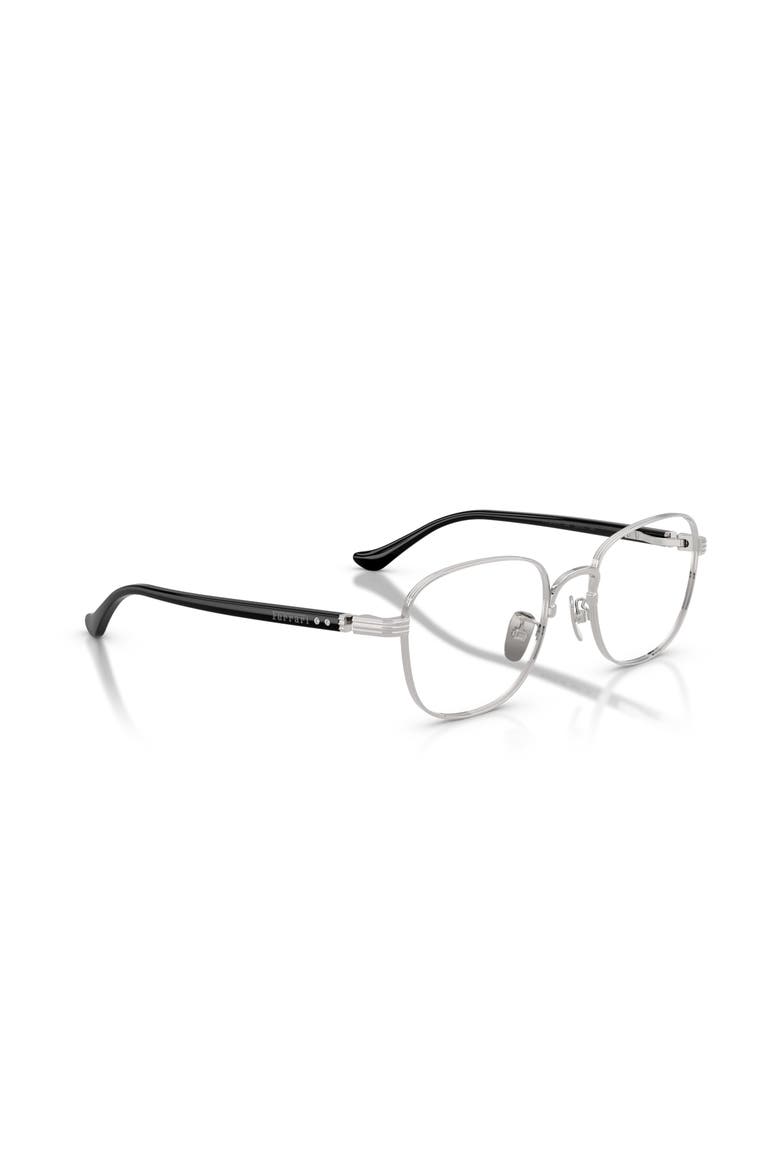 54mm Rectangle optical glasses, Alternate, color, Silver
