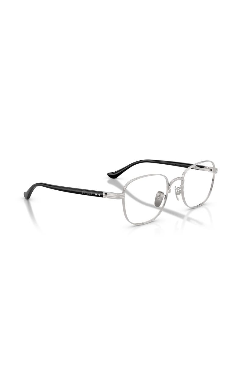Ferrari 54mm Rectangle optical glasses, Alternate, color, Silver