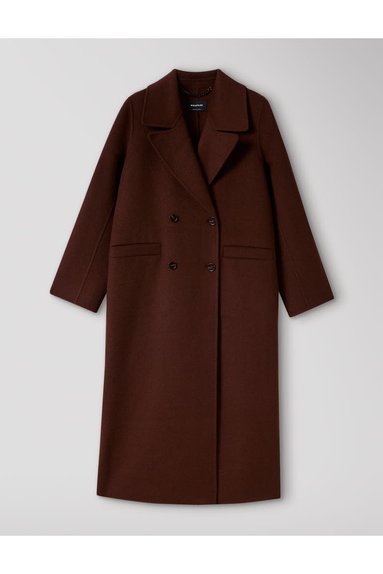 Relaxed Double Faced Midi Coat, Alternate, color, Brown