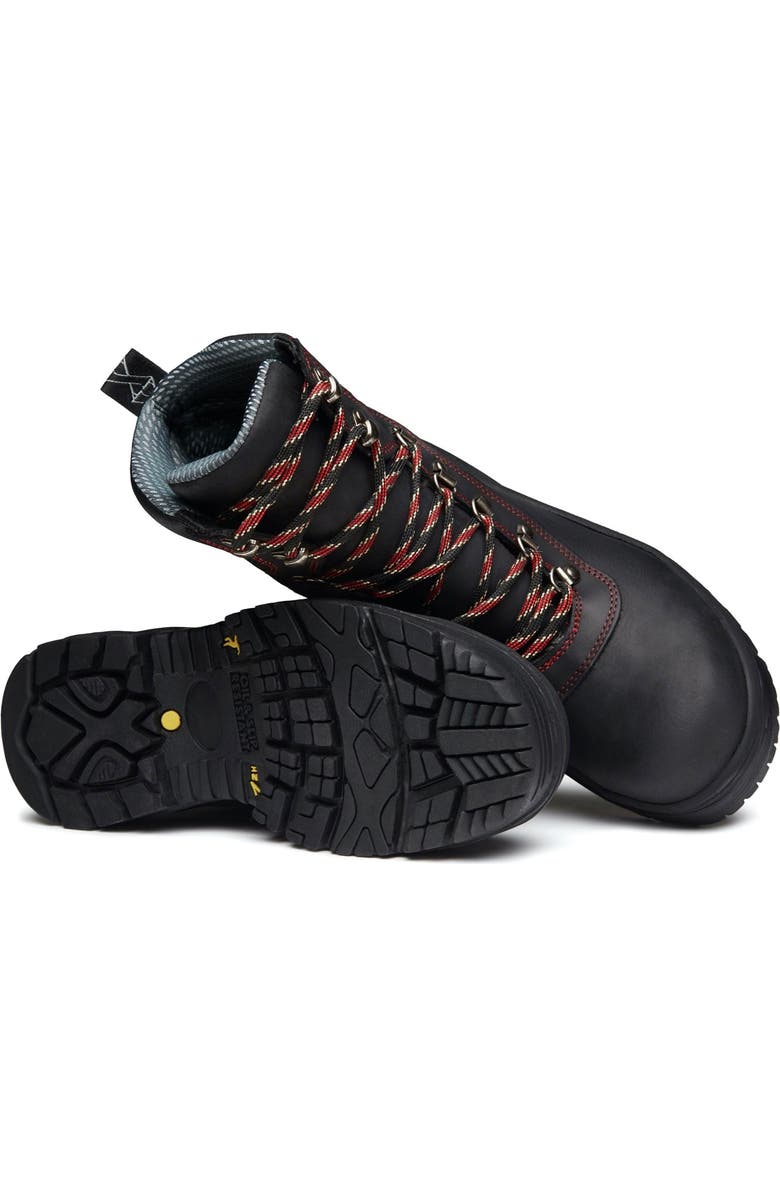 Xena Workwear Horizon Lace Up Alloy Toe Safety Boot, Alternate, color, Carbon Black