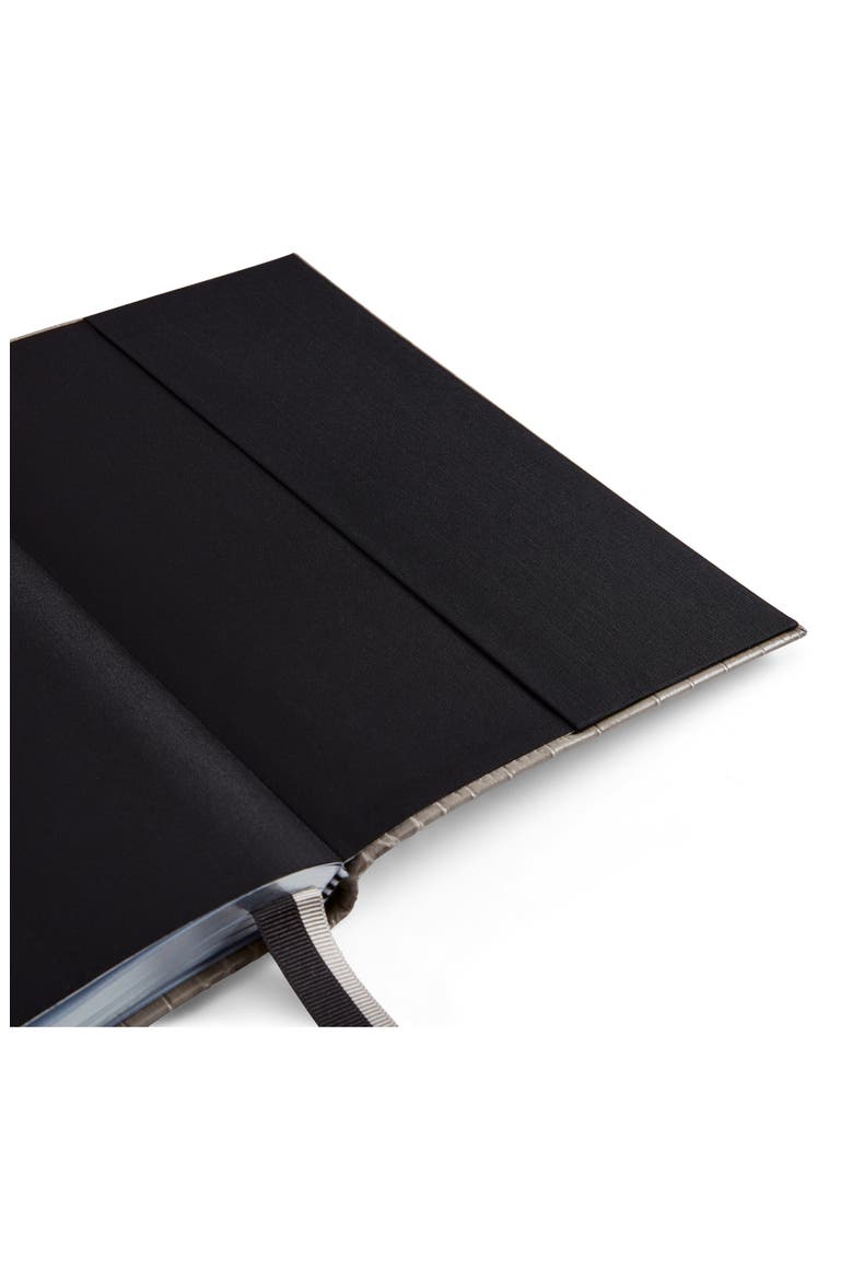 Smythoson Mara Soho Croc Embossed Leather 2022 Diary, Alternate, color, LIGHT STEEL