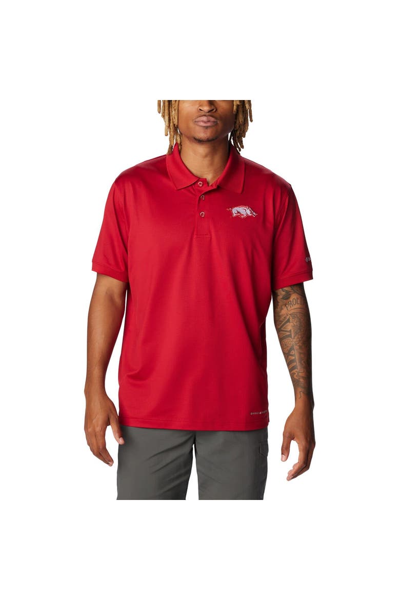 Men's Columbia Cardinal Arkansas Razorbacks PFG Tamiami Omni-Shade Polo, Alternate, color, Cardinal