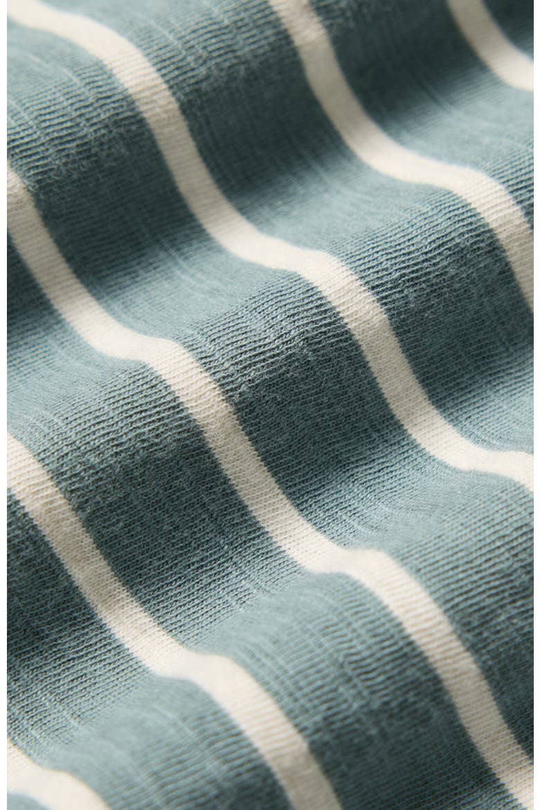 Organic Cotton Relaxed Slub Henley Market Dress, Alternate, color, Burbank Stripe