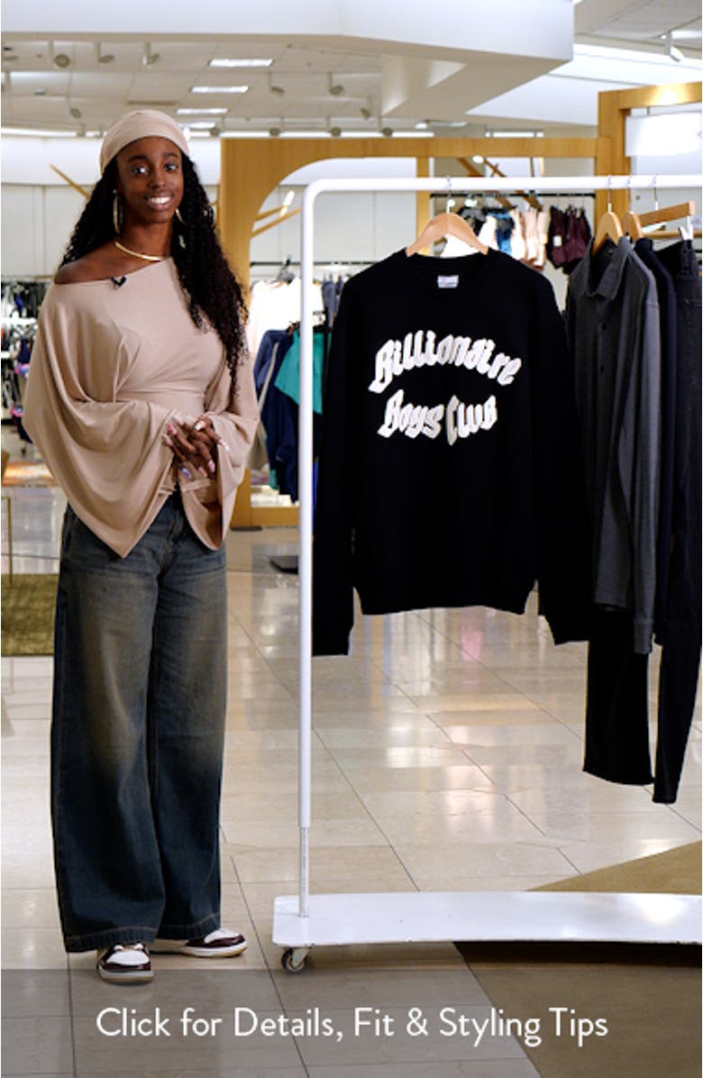 BB Clubhouse Astronaut Cotton Logo Sweatshirt, sales video thumbnail