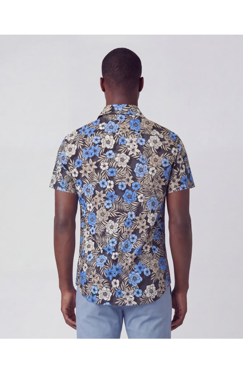 Lords of Harlech Tropical Mix Mens Printed Button Up Shirt, Alternate, color, Tropical Mix Black