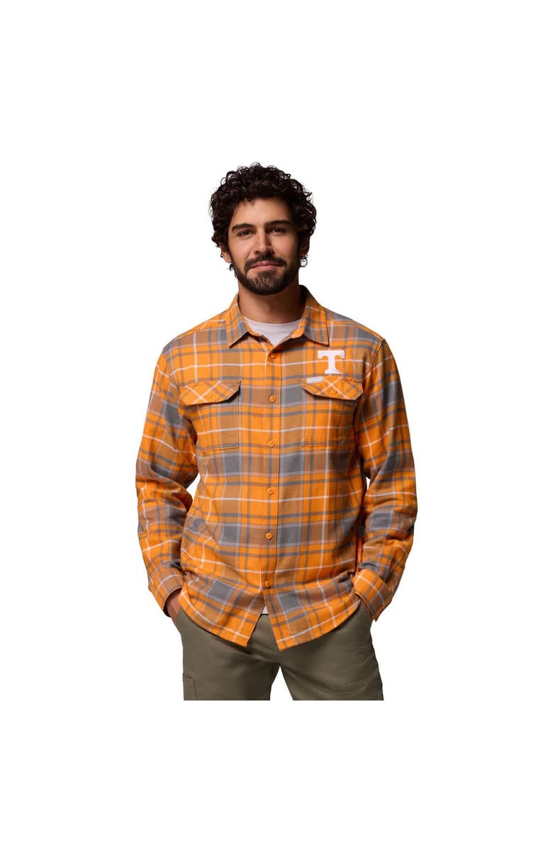 Columbia Men's Columbia  Tennessee Orange Tennessee Volunteers Flare Gun Omni-Wick Flannel Long Sleeve Button-Up Shirt, Alternate, color, 