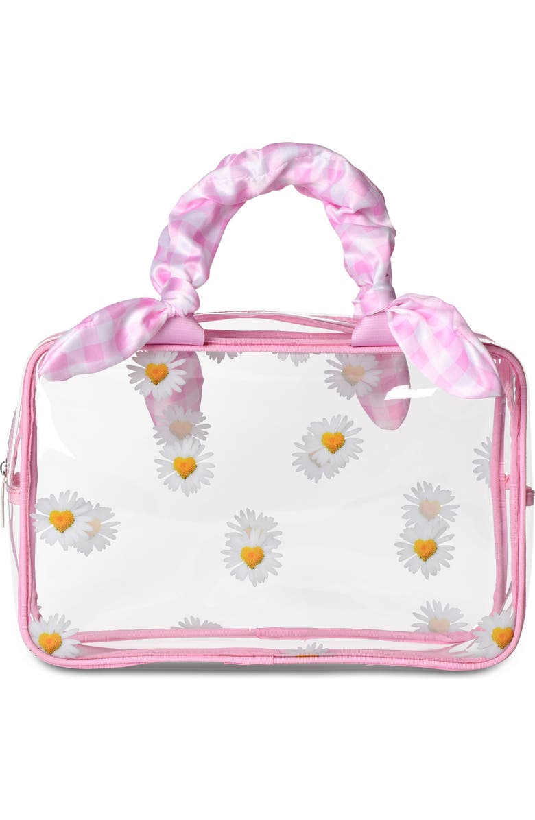 Iscream Kids' Daisy Love 3-Piece Cosmetic Bag Set, Alternate, color,